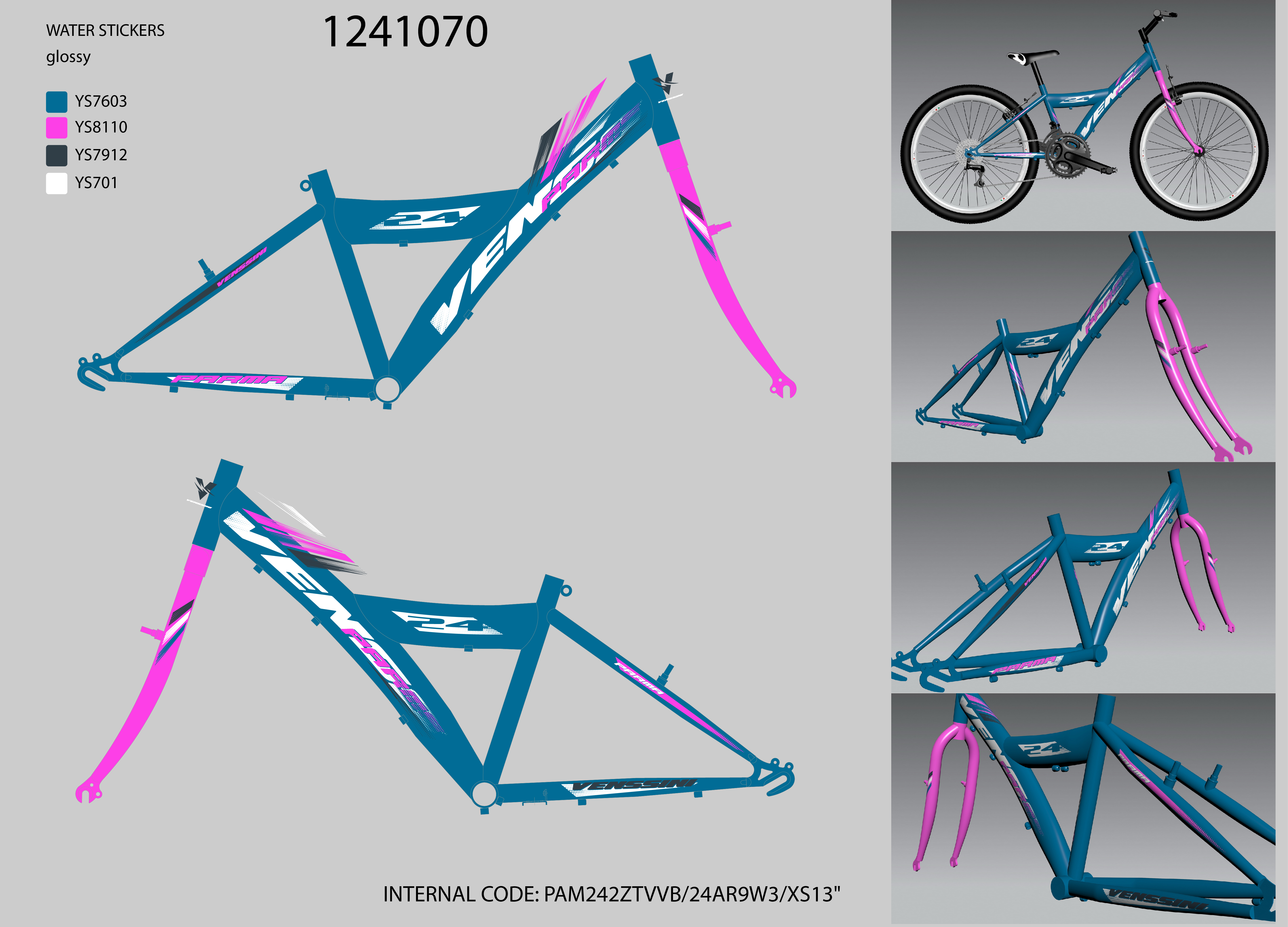PAM242ZTVVB/24AR9W3/XS13" F.RAM KINA ZA  VENSSINI PARMA